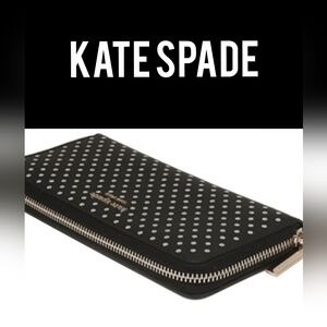 NWT! KATE SPADE NEW YORK SPENCER METALLIC DOT WALLET ♠️